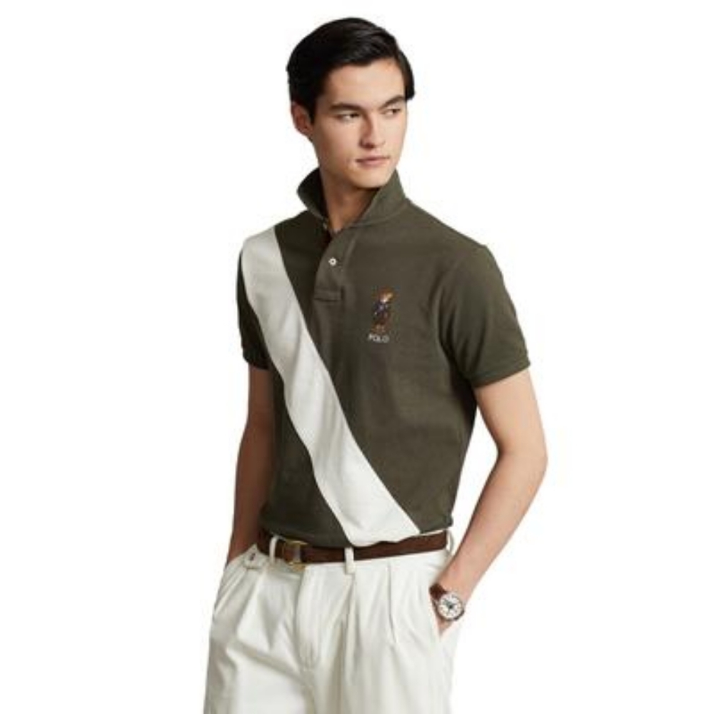 Polo Ralph Lauren Men's Custom Slim Fit Polo Bear Polo Shirt - Armadillo Heritag